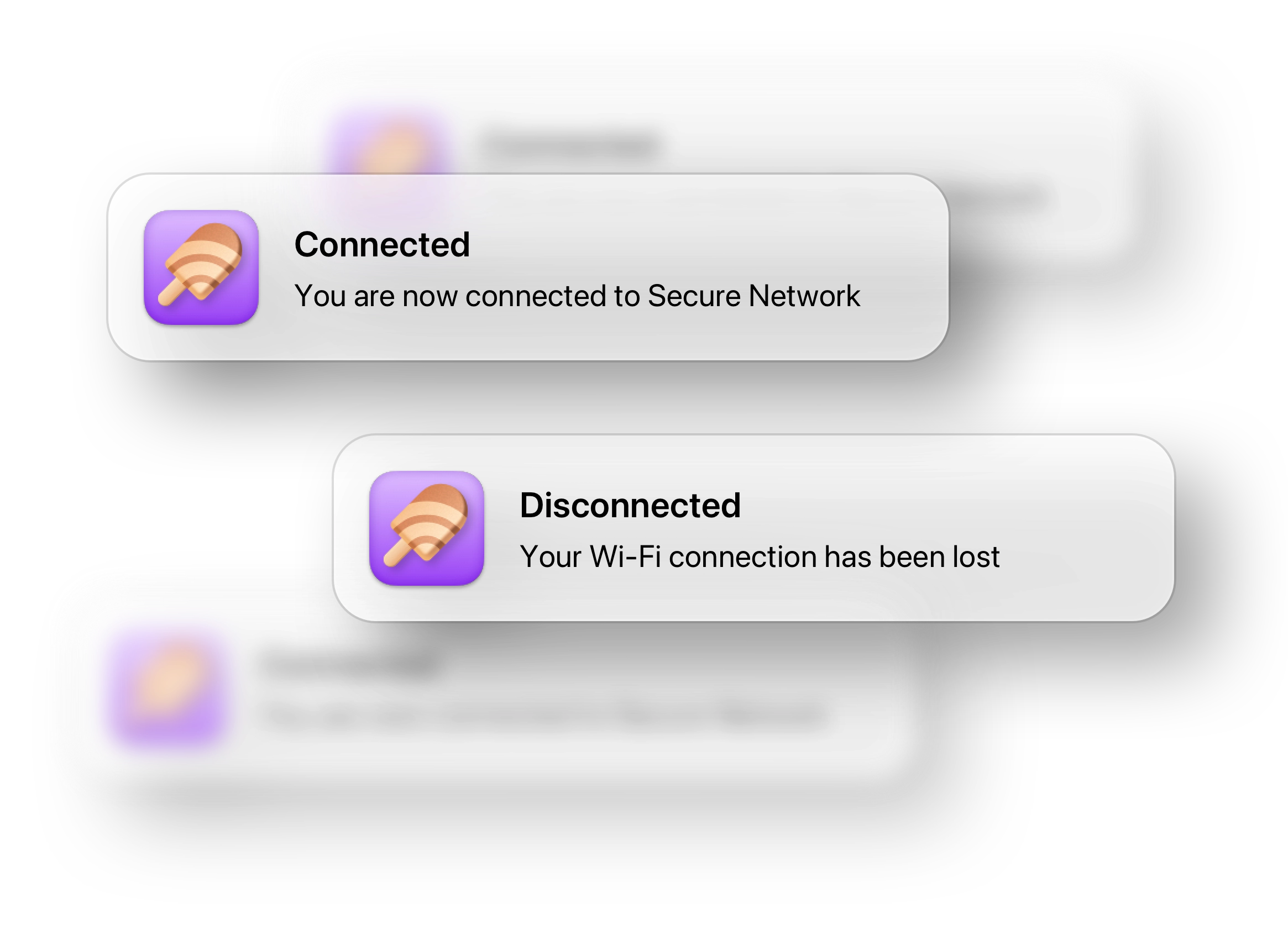 a creative image of macOS notifications.